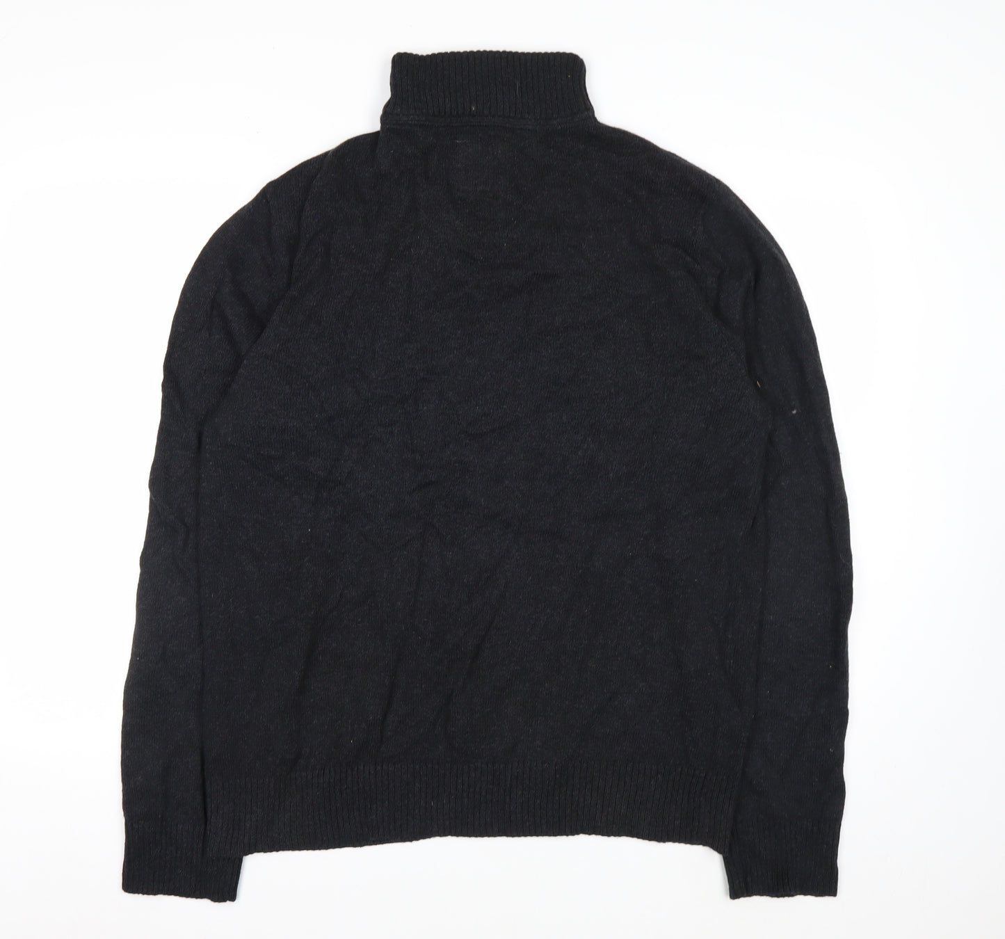 Fat Face Men’s Grey 1/2 Zip Cotton Cashmere Jumper L