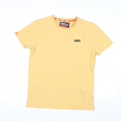 Superdry Men's Yellow Medium Orange Label Crew Neck T-Shirt