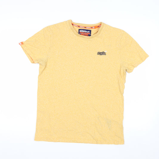 Superdry Men's Yellow Medium Orange Label Crew Neck T-Shirt