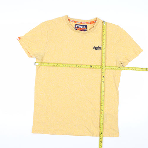 Superdry Men's Yellow Medium Orange Label Crew Neck T-Shirt