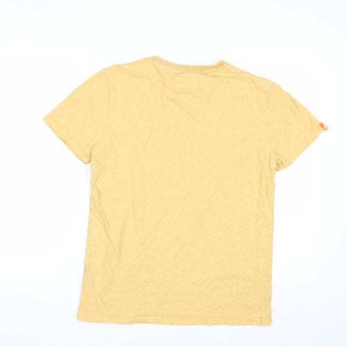 Superdry Men's Yellow Medium Orange Label Crew Neck T-Shirt