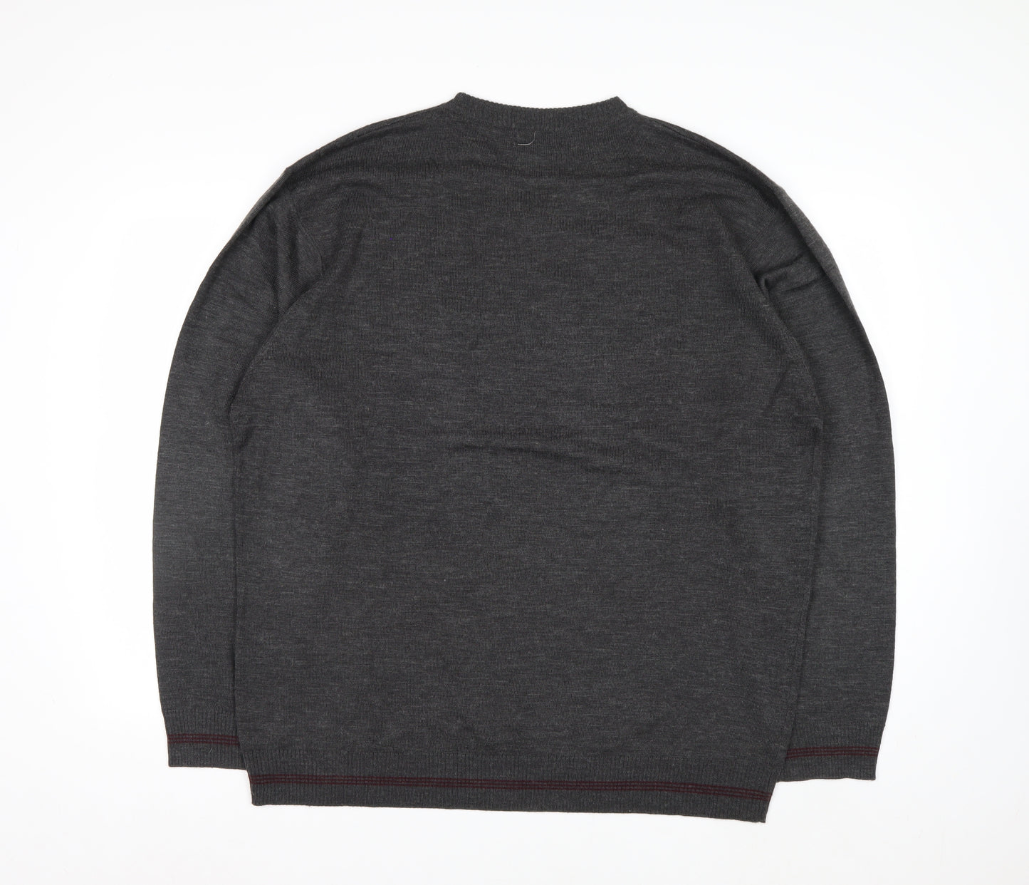 Pierre Cardin Men's Grey XL V-Neck Pullover Jumper