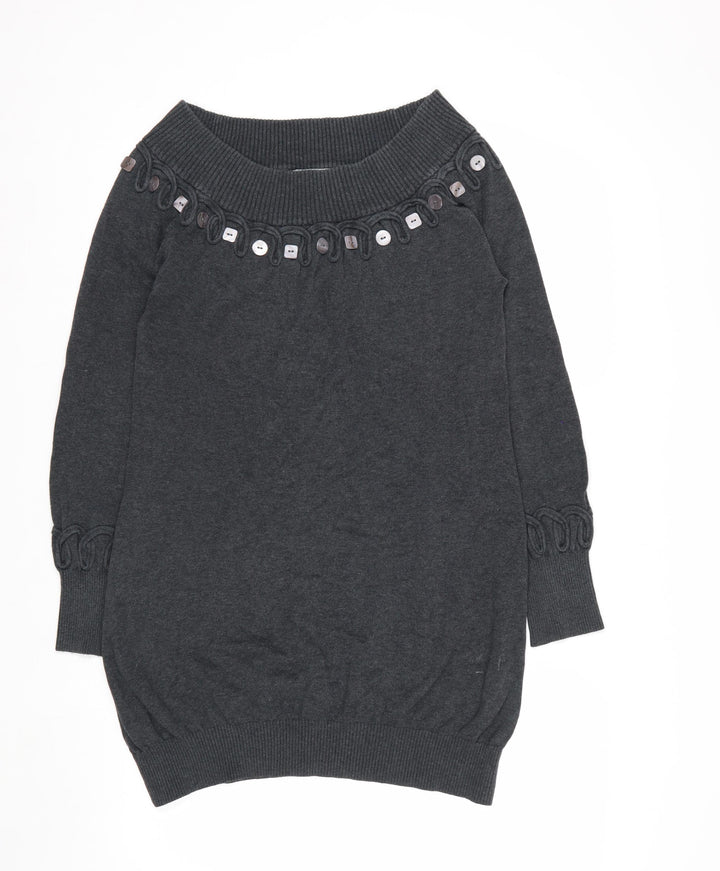 Marks and Spencer Per Una Grey Wool Blend Women's Jumper Size 10