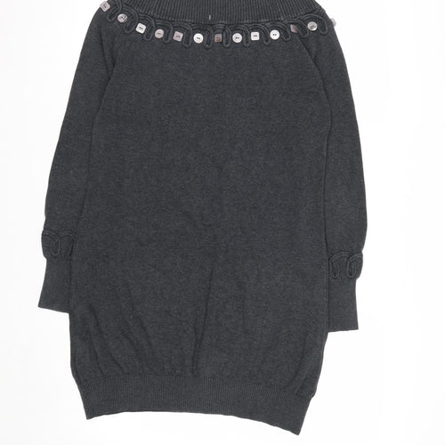 Marks and Spencer Per Una Grey Wool Blend Women's Jumper Size 10