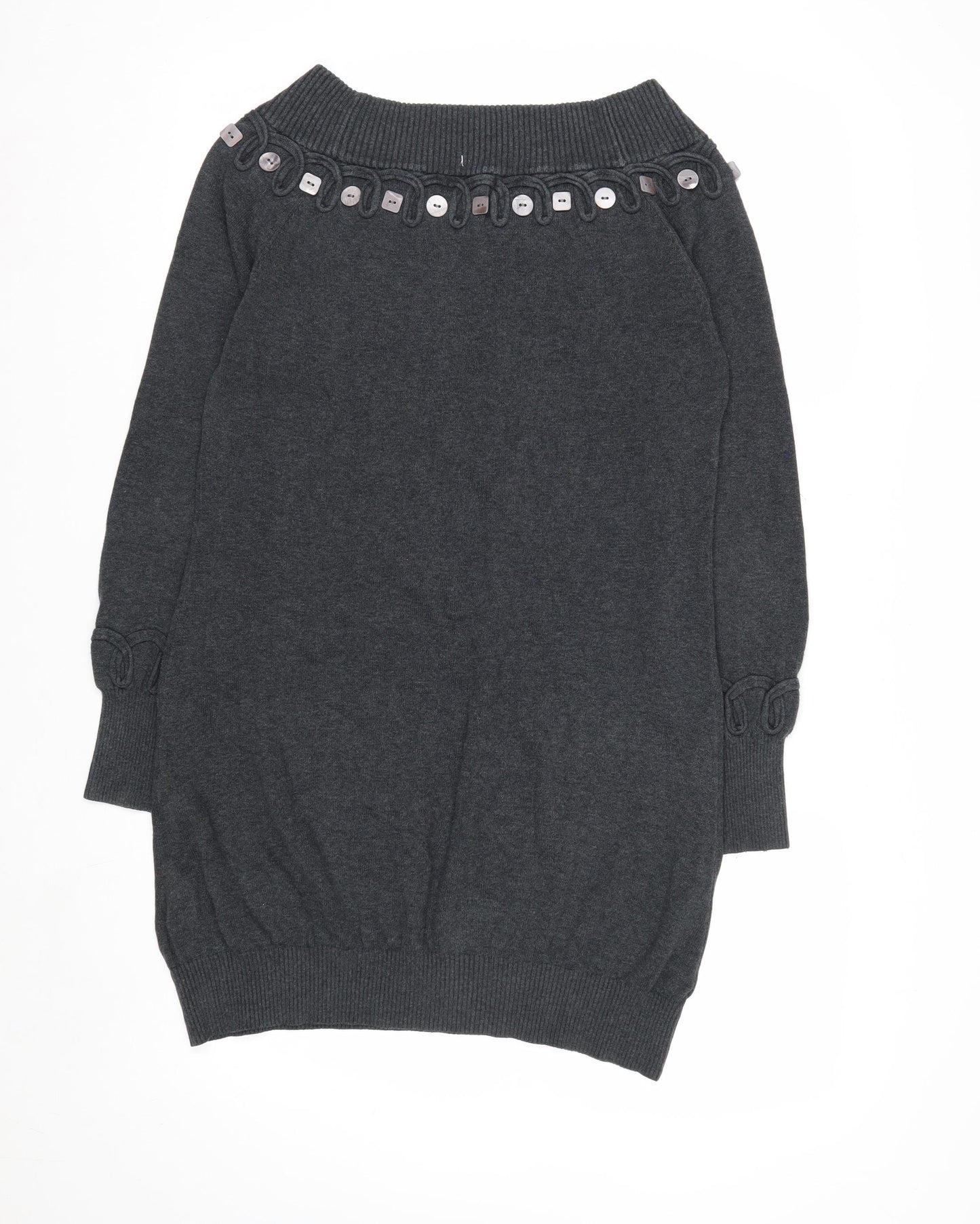 Marks and Spencer Per Una Grey Wool Blend Women's Jumper Size 10