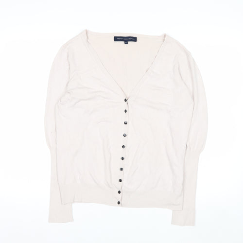 French Connection Women's Beige XL Button Cardigan Knitwear