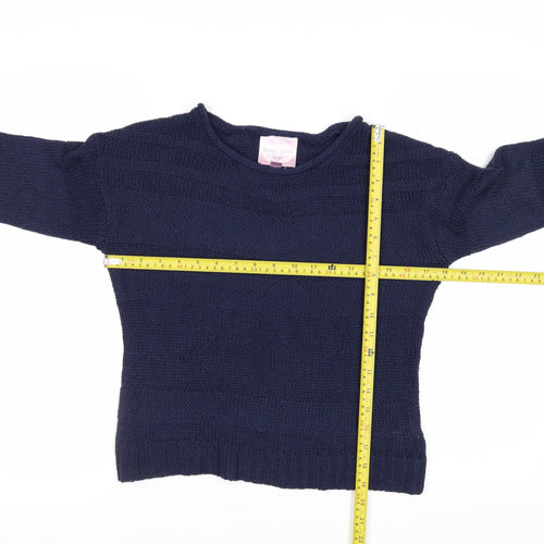 Romeo & Juliet Couture Women's Blue Knit Pullover Jumper Size S