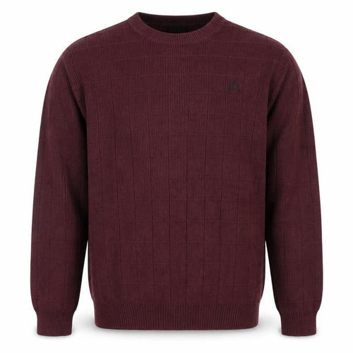 IZOD Men's Brown Cotton Crew Neck Jumper Size L Classic Knit