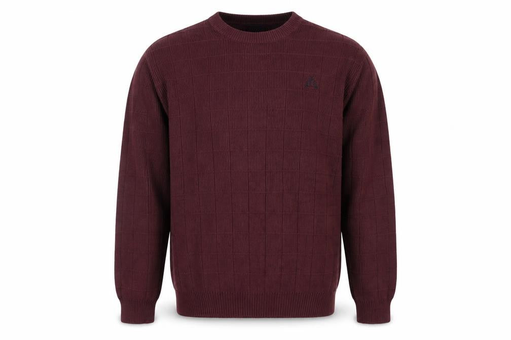 IZOD Men's Brown Cotton Crew Neck Jumper Size L Classic Knit