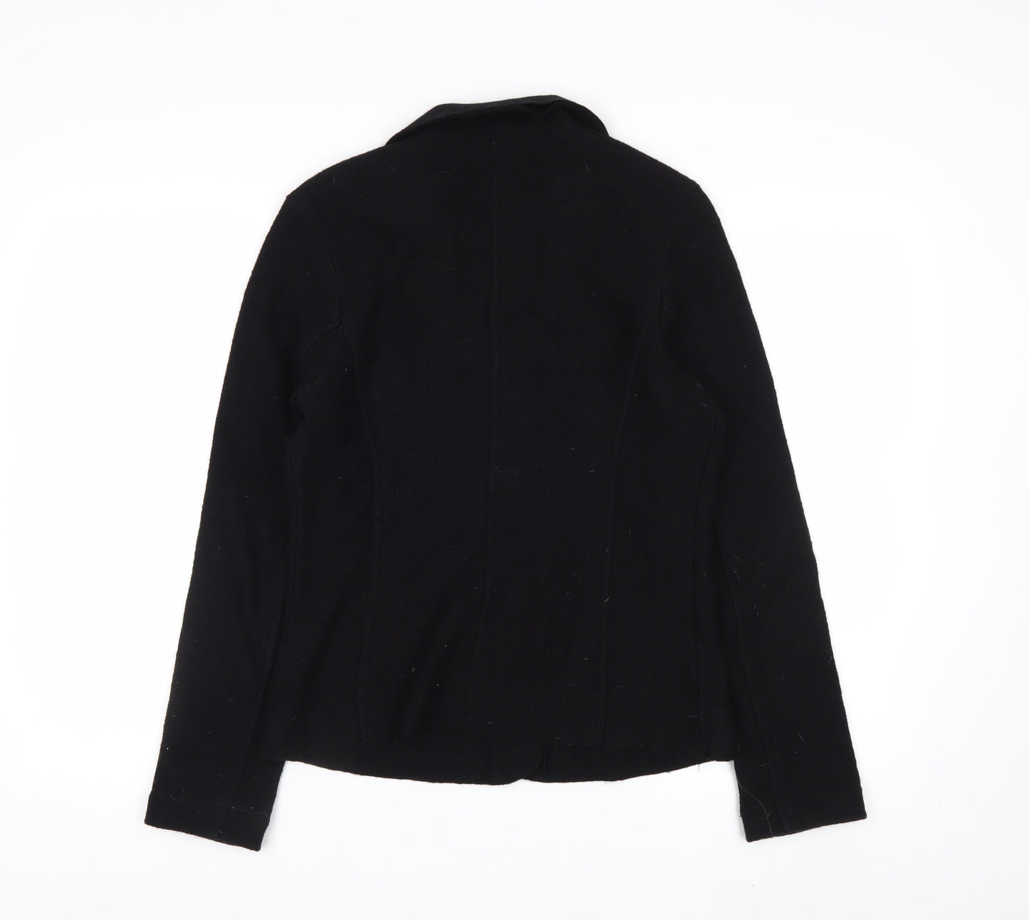Betty Barclay Womens Black Wool Blazer Size 10 Classic Work Jacket