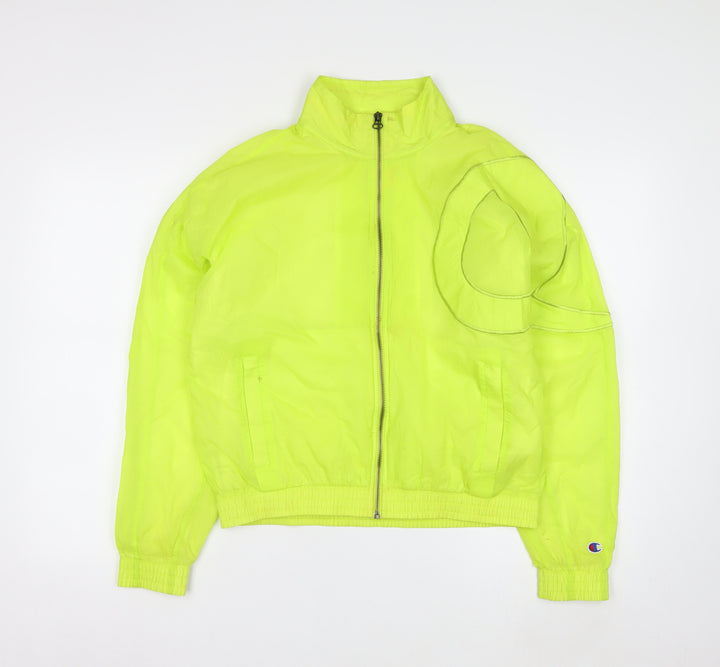 Champion Men's Yellow Windbreaker Jacket Small Lightweight Sports