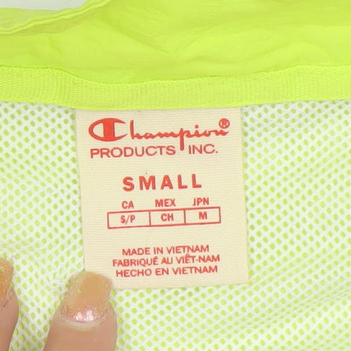 Champion Men's Yellow Windbreaker Jacket Small Lightweight Sports