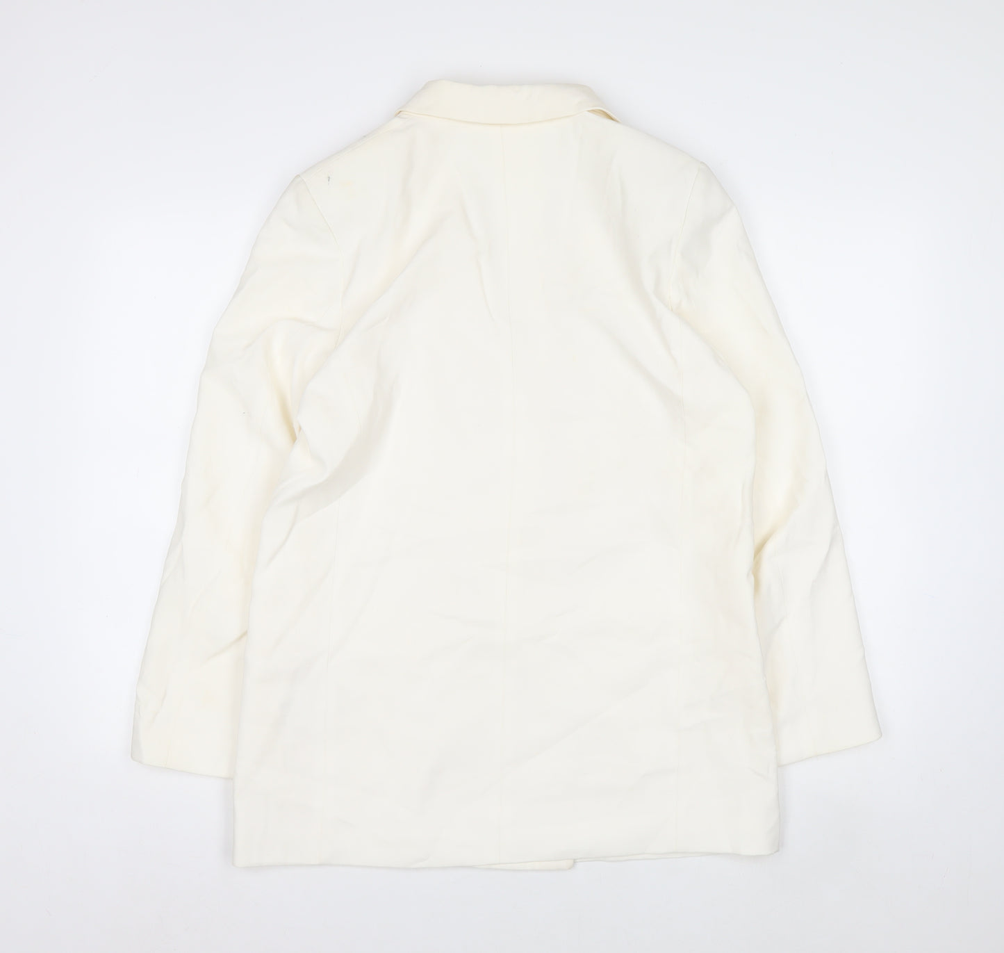 H&M Women’s Ivory Double-Breasted Blazer Jacket Size S