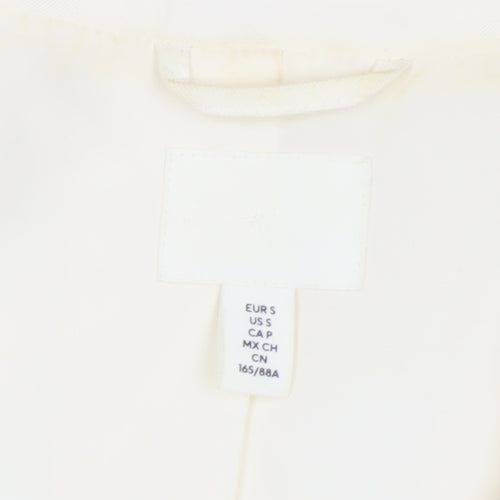 H&M Women’s Ivory Double-Breasted Blazer Jacket Size S