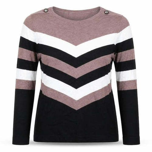 Wallis Women’s Multicoloured Stripe Long Sleeve Knit Jumper UK 14
