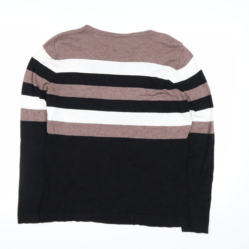 Wallis Women’s Multicoloured Stripe Long Sleeve Knit Jumper UK 14