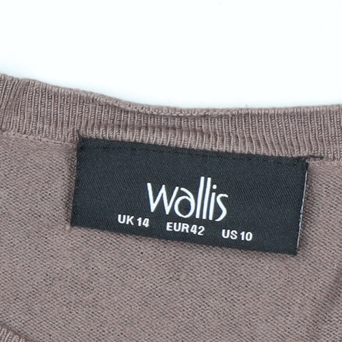 Wallis Women’s Multicoloured Stripe Long Sleeve Knit Jumper UK 14