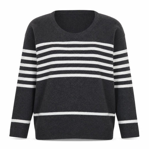 Gap Womens Grey Striped Knit Pullover Jumper XS