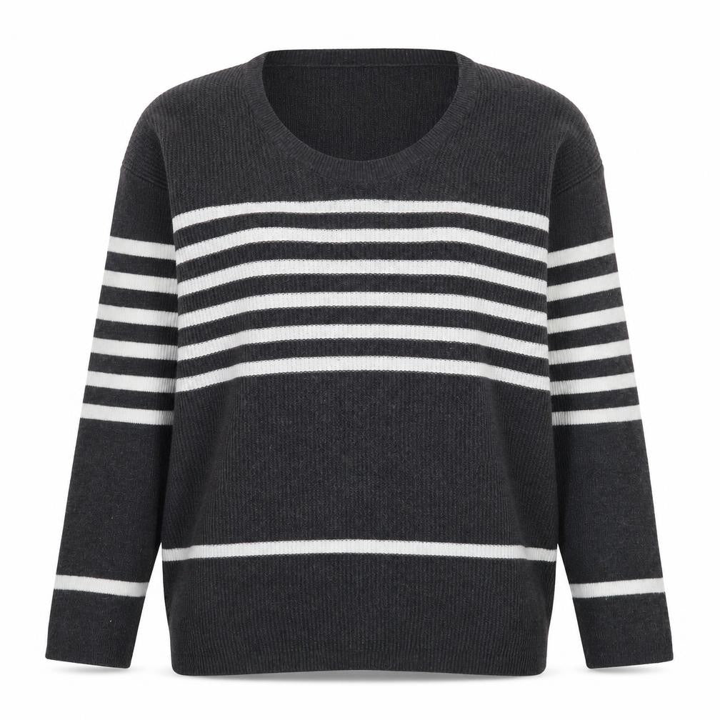 Gap Womens Grey Striped Knit Pullover Jumper XS