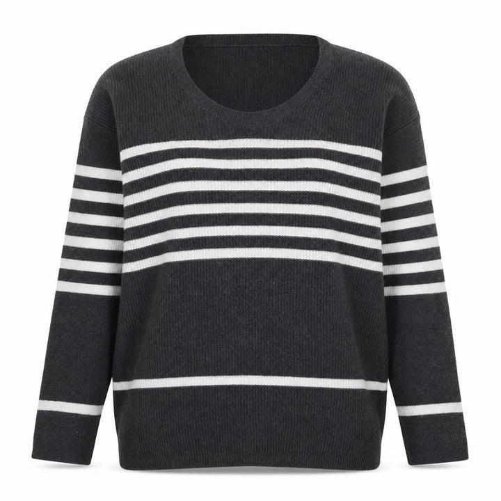 Gap Womens Grey Striped Knit Pullover Jumper XS