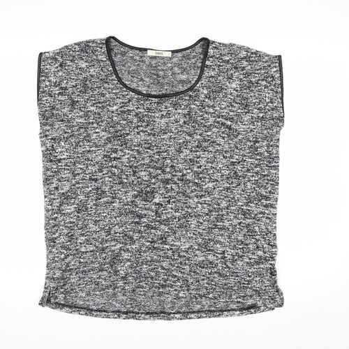 Oasis Women’s Grey Knit Sleeveless Pullover Jumper Size S