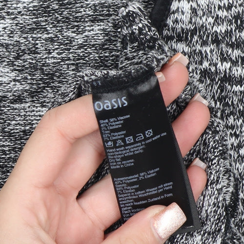 Oasis Women’s Grey Knit Sleeveless Pullover Jumper Size S