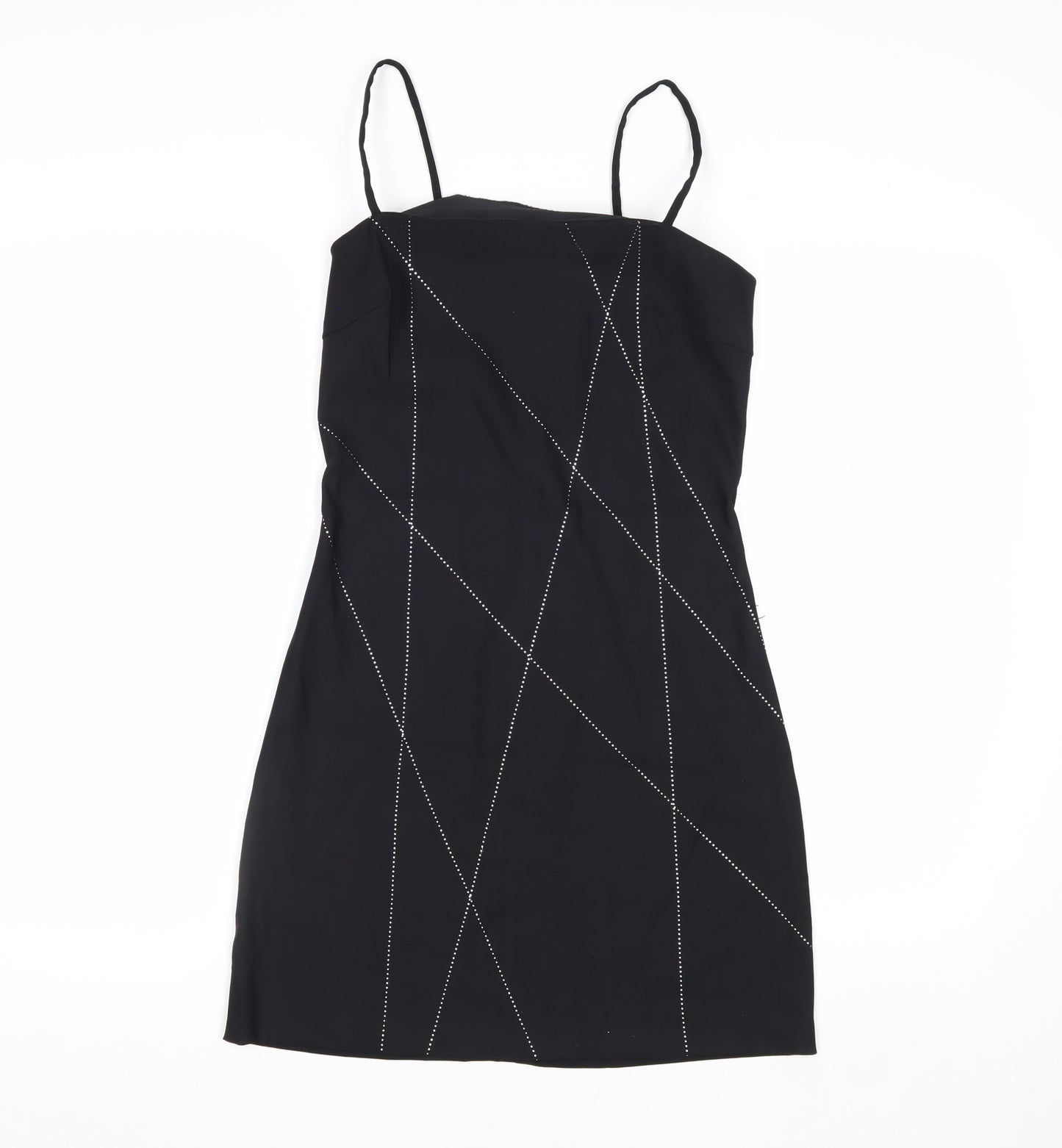 Byer Too! Women's Black Rhinestone Bodycon Dress Size 8