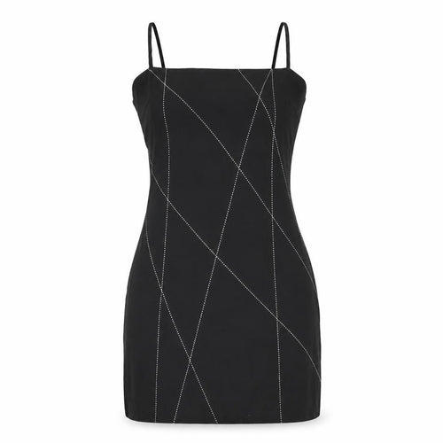 Byer Too! Women's Black Rhinestone Bodycon Dress Size 8