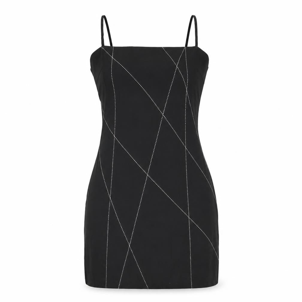 Byer Too! Women's Black Rhinestone Bodycon Dress Size 8
