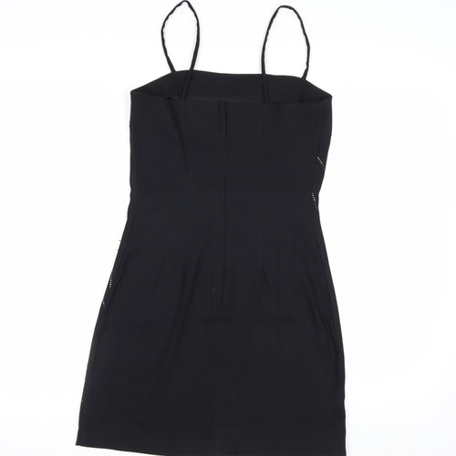 Byer Too! Women's Black Rhinestone Bodycon Dress Size 8