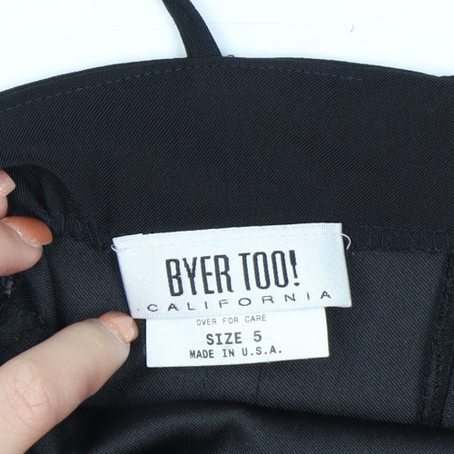 Byer Too! Women's Black Rhinestone Bodycon Dress Size 8