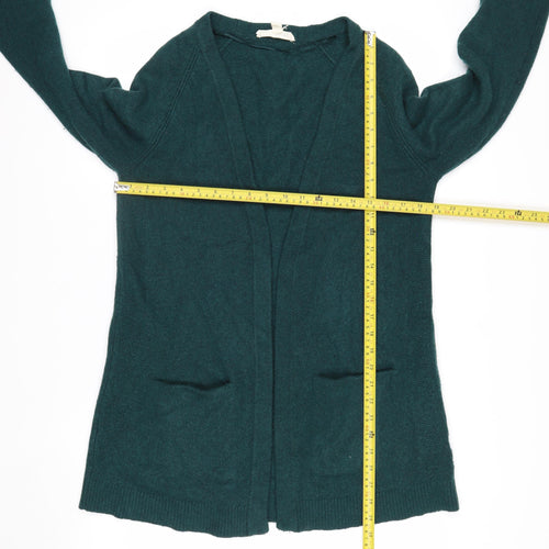 Seasalt Cornwall Women’s Green Wool Cardigan UK 12 Raglan Fit