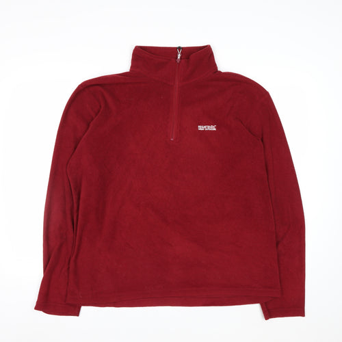 Regatta Men's Red XL Fleece 1/2 Zip Pullover Outdoor Sweatshirt
