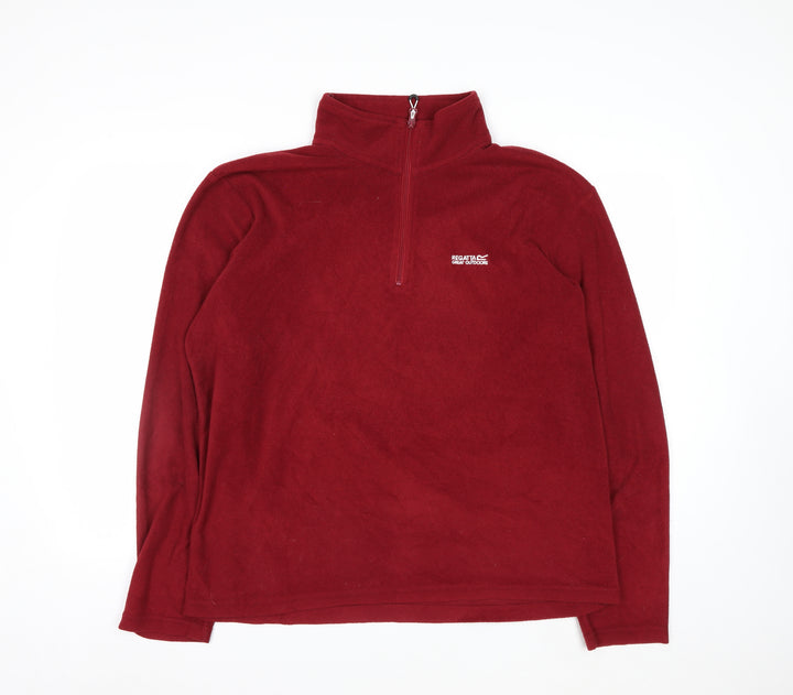 Regatta Men's Red XL Fleece 1/2 Zip Pullover Outdoor Sweatshirt