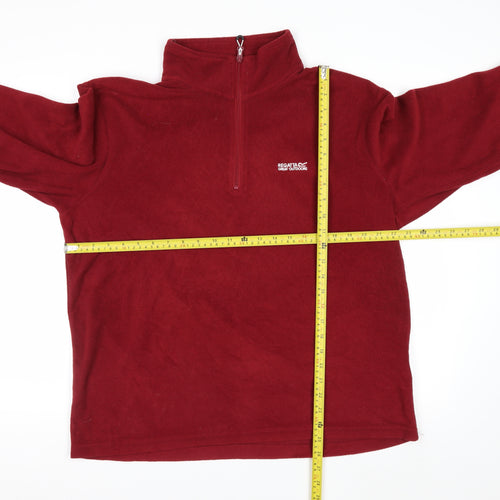 Regatta Men's Red XL Fleece 1/2 Zip Pullover Outdoor Sweatshirt