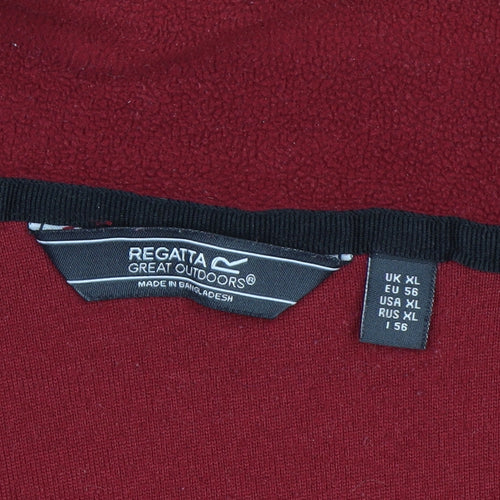 Regatta Men's Red XL Fleece 1/2 Zip Pullover Outdoor Sweatshirt