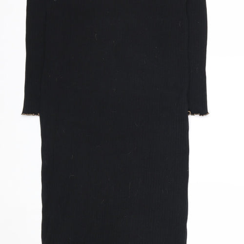 Vero Moda Women’s Black Midi Bodycon Knit Dress Size M