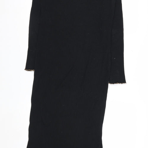 Vero Moda Women’s Black Midi Bodycon Knit Dress Size M