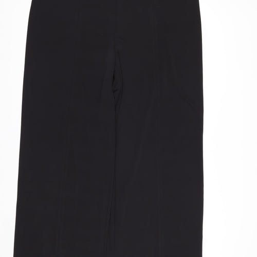 H&M Womens Black XL Straight Leg Stretch Trousers