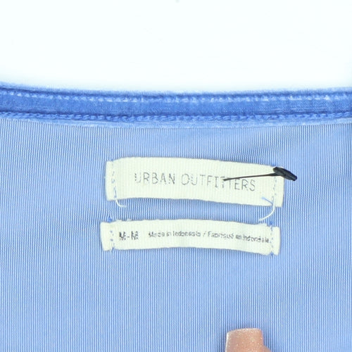 Urban Outfitters Women Blue Velvet Camisole Tank Top Size M