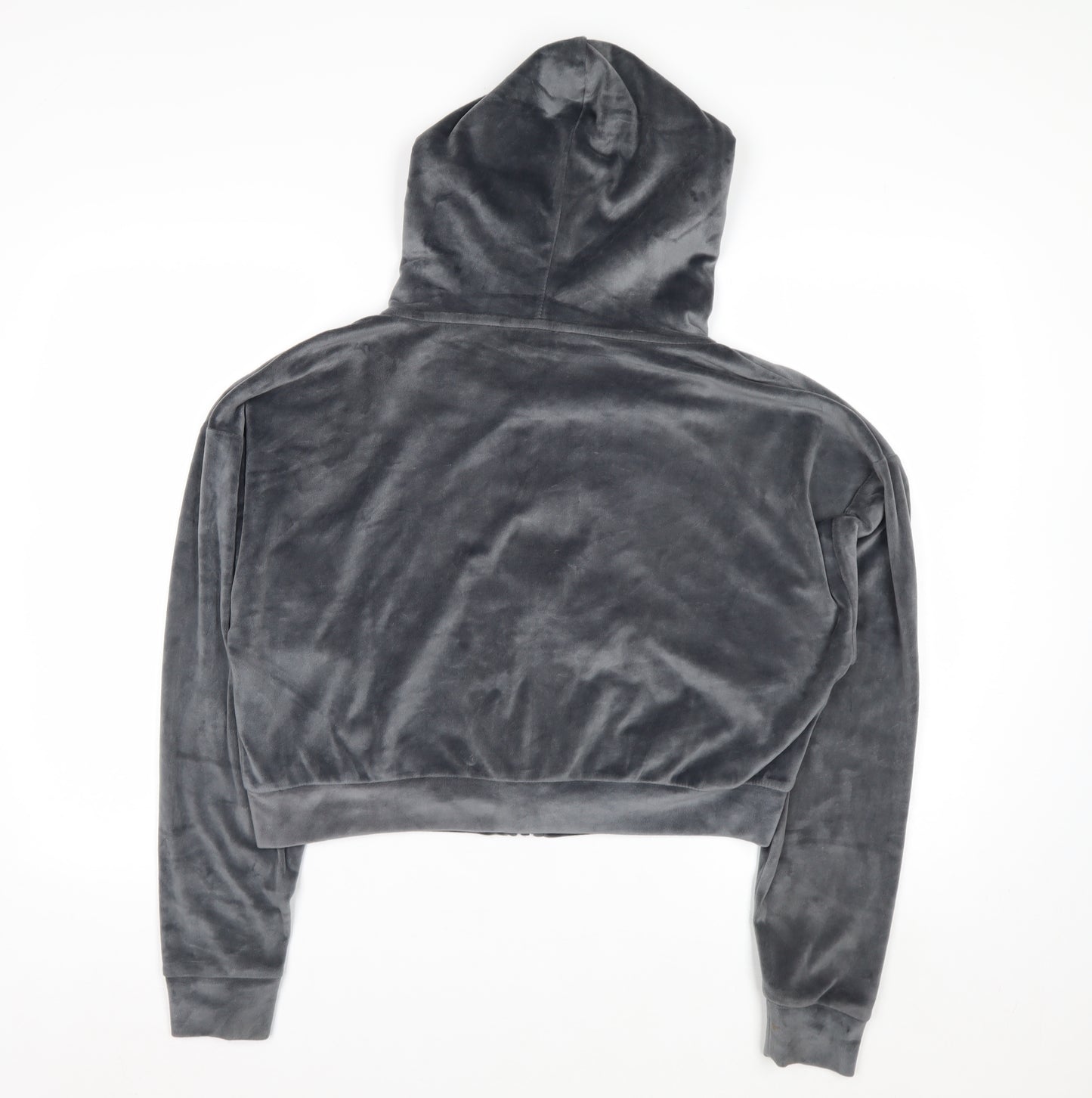 Boux Avenue Womens Grey Velour Full Zip Hoodie Size 14
