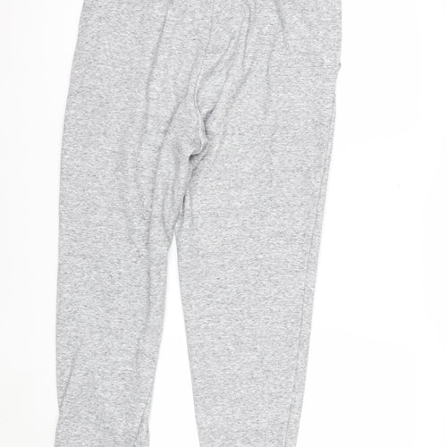 Uniqlo Men's Grey L Fleece-Lined Joggers with Drawstring Waist