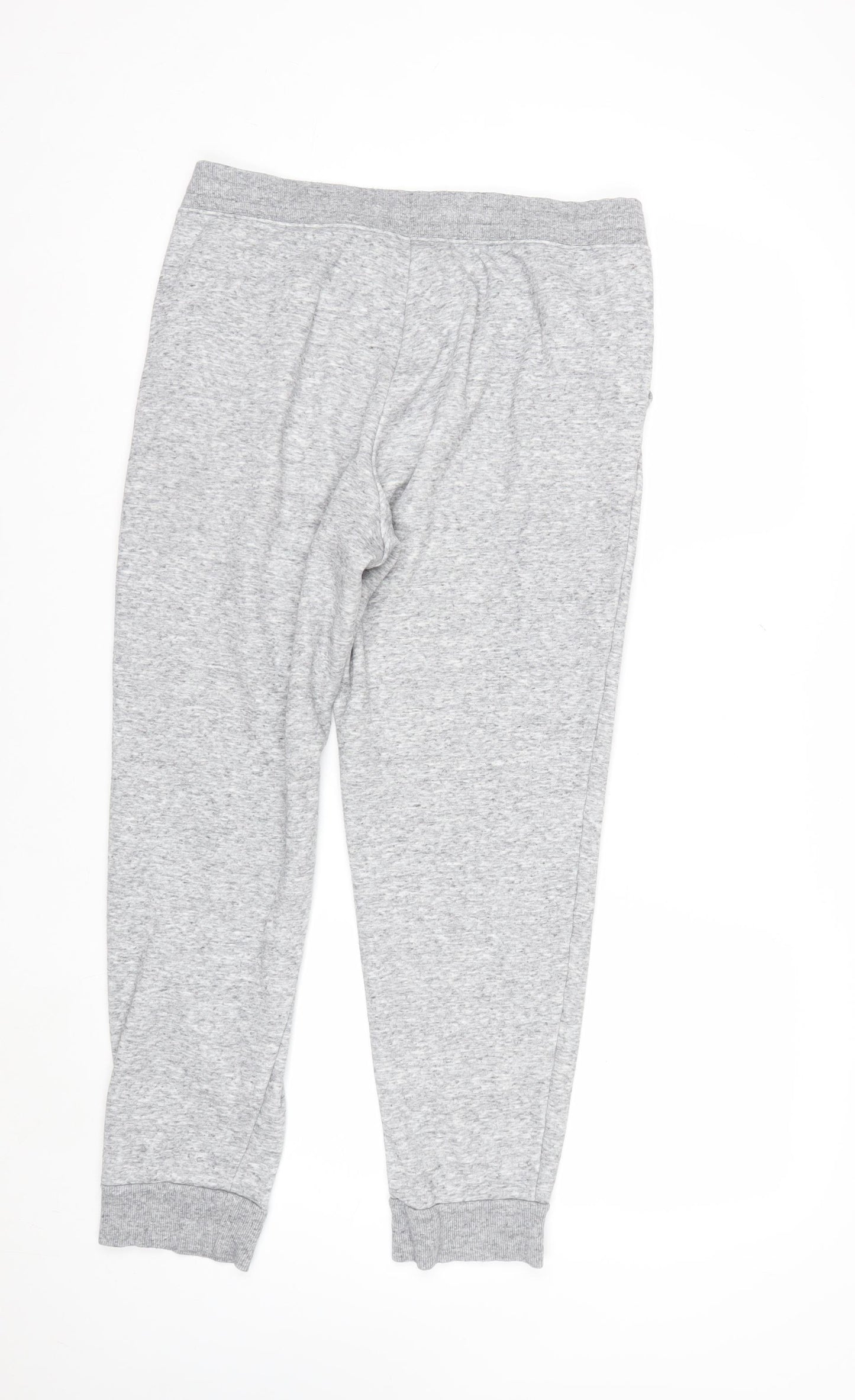 Uniqlo Men's Grey L Fleece-Lined Joggers with Drawstring Waist