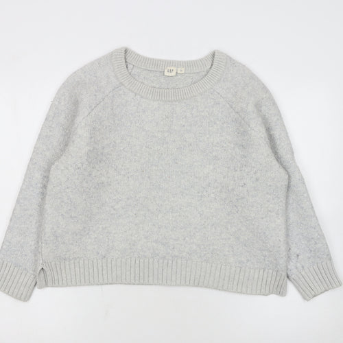GAP Women’s Grey Wool Blend Crew Neck Pullover Jumper Size XL