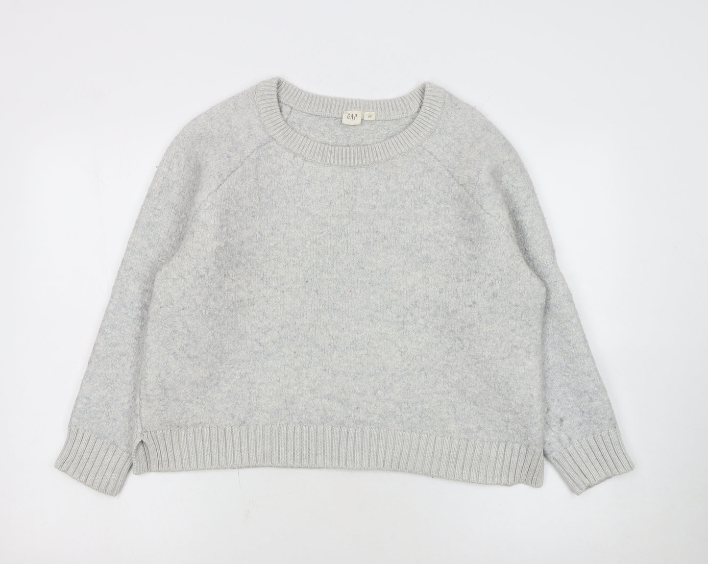 GAP Women’s Grey Wool Blend Crew Neck Pullover Jumper Size XL