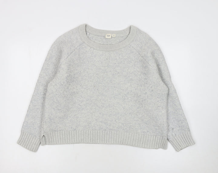 GAP Women’s Grey Wool Blend Crew Neck Pullover Jumper Size XL