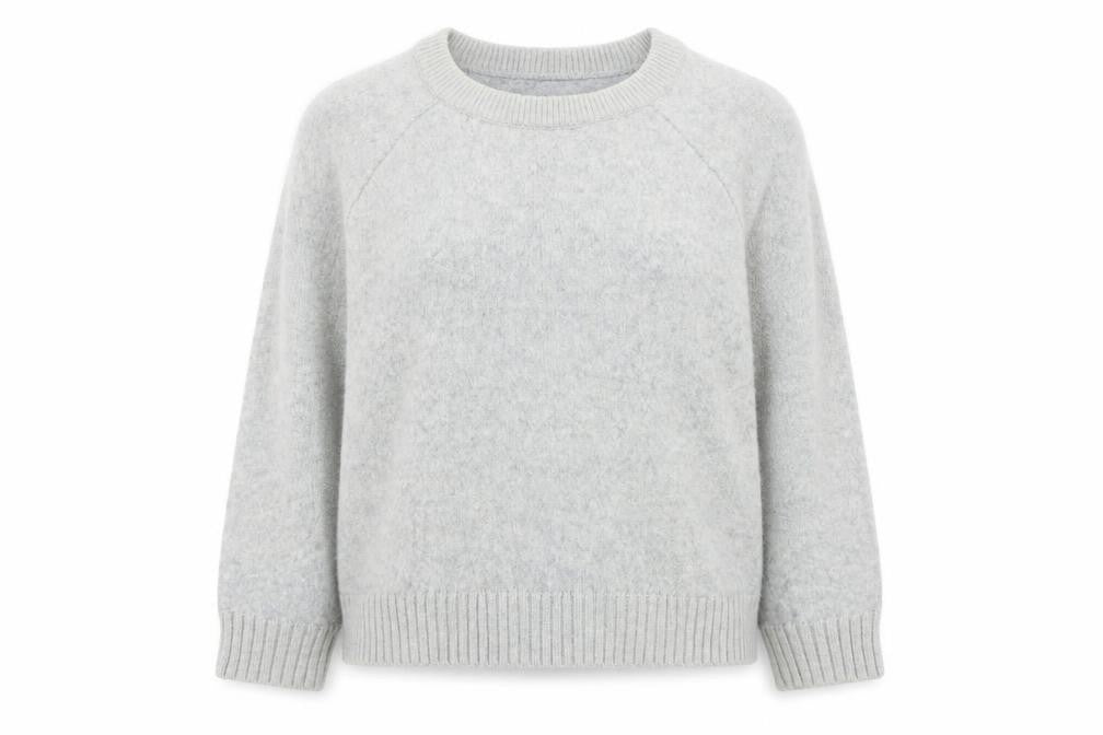 Gap Women’s Grey Wool Blend Crew Neck Pullover Jumper Size XL