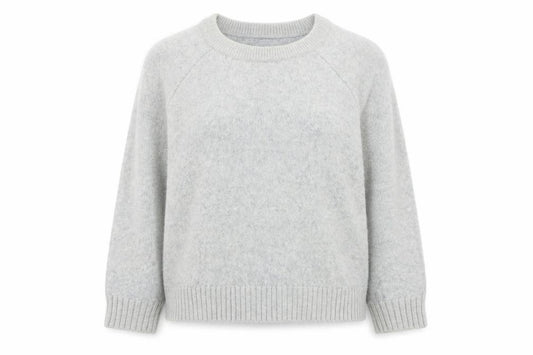 Front view of Gap Women’s Grey Wool Blend Crew Neck jumper, size XL
