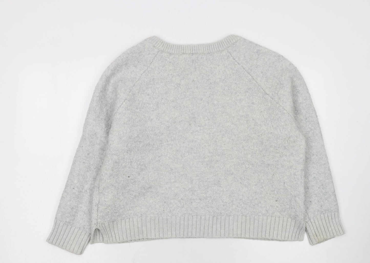 GAP Women’s Grey Wool Blend Crew Neck Pullover Jumper Size XL