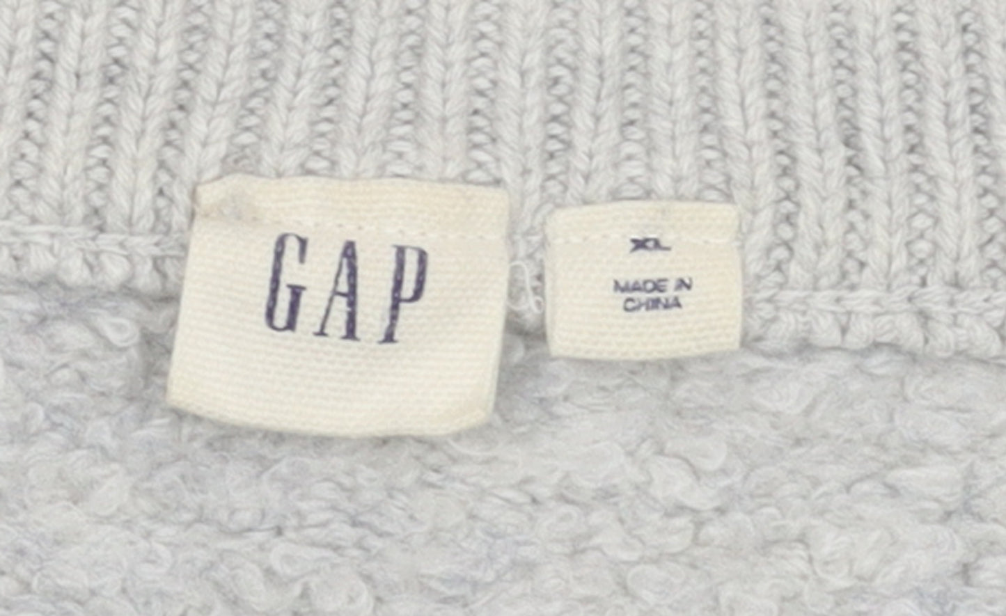 GAP Women’s Grey Wool Blend Crew Neck Pullover Jumper Size XL